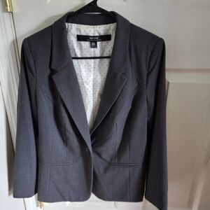 Kensie women's gray soft light weight blazer m gray